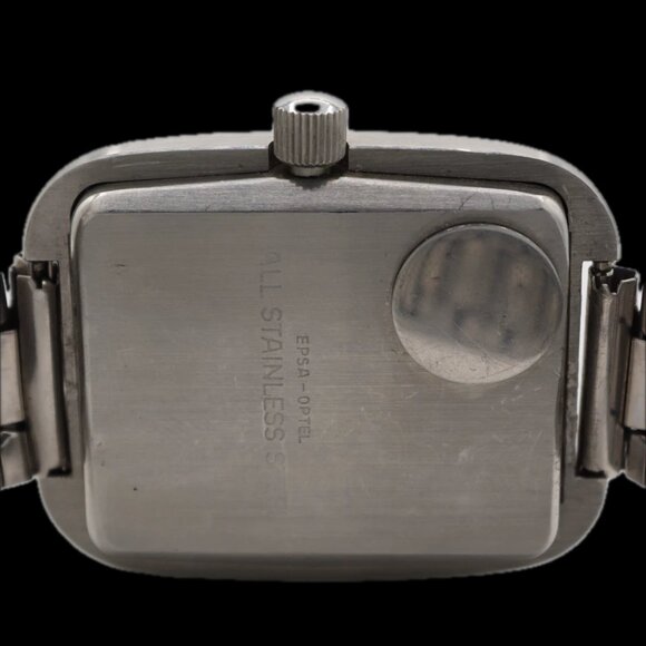 Vintage Epsa-Optel Dynamic Scattering DSM Men's Digital LCD Wristwatch Steel - Picture 3 of 5